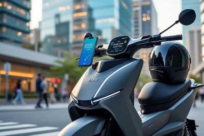 découvrez le scooter électrique honda cuv e, alliant design moderne et technologie avancée pour une expérience de mobilité connectée inégalée. parfait pour les trajets urbains, il offre confort, performance et durabilité dans un format écologique.