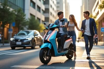 découvrez le nouveau honda cuv e, un scooter électrique urbain alliant performance et accessibilité. conçu pour faciliter vos trajets en ville, il offre une conduite éco-responsable sans compromettre le style ni le confort. optez pour une mobilité durable avec honda.