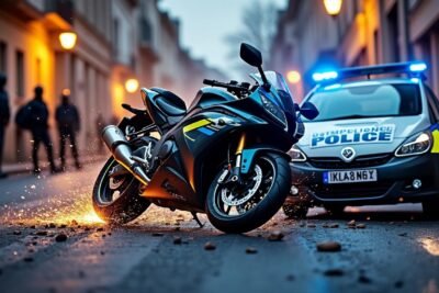 découvrez l'incident choquant à l'isle-d'espagnac où un motard ivre a percuté un agent de la police municipale avant de prendre la fuite à grande vitesse. enquête en cours pour retrouver le suspect.