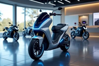 découvrez le nouveau scooter électrique bmw ce 04, alliant performance, design moderne et technologie de pointe, désormais disponible en concessions. ne manquez pas l'occasion de conduire l'avenir de la mobilité urbaine.