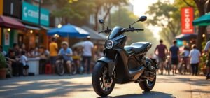 découvrez la moto électrique indomobil tyler, symbole d'une aventure moderne qui embrasse l'innovation et la durabilité, tout en plongeant au cœur de la dynamique communauté de bandung. explorez une nouvelle façon de rouler, alliant performance et respect de l'environnement.