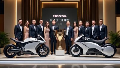 honda décroche en 2025 le prestigieux prix 'best of the best' au red dot awards, confirmant son excellence en design, tandis que deux concepts de motos électriques signés honda reçoivent également des distinctions remarquées.