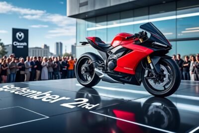 découvrez la première moto électrique de série d'un géant de l'industrie, une innovation qui promet de révolutionner le monde de la mobilité. ne manquez pas le rendez-vous le 2 septembre pour tout savoir sur ce nouveau modèle prometteur.