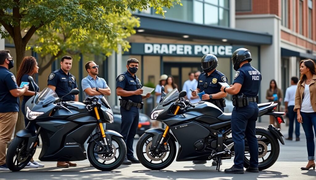 découvrez comment la police de draper mobilise la communauté pour relever le défi croissant des motos électriques, en adoptant des solutions innovantes pour assurer la sécurité et le respect des règles.