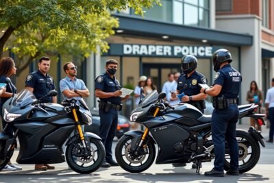 découvrez comment la police de draper mobilise la communauté pour relever le défi croissant des motos électriques, en adoptant des solutions innovantes pour assurer la sécurité et le respect des règles.
