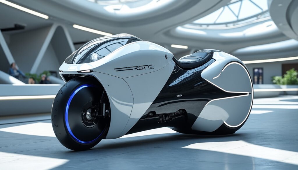 découvrez la nouvelle moto électrique avant-gardiste de bmw : alliant technologie innovante et design futuriste, elle repousse les limites en proposant un concept révolutionnaire sans casque obligatoire.