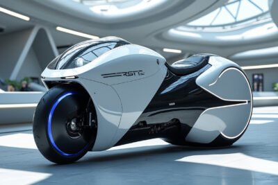 découvrez la nouvelle moto électrique avant-gardiste de bmw : alliant technologie innovante et design futuriste, elle repousse les limites en proposant un concept révolutionnaire sans casque obligatoire.