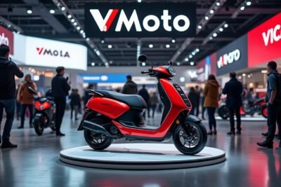 découvrez le tout nouveau scooter électrique présenté par vmoto à l'eicma 2025 : un modèle accessible, performant et pensé pour la mobilité urbaine. toutes les infos sur cette nouveauté à ne pas manquer.