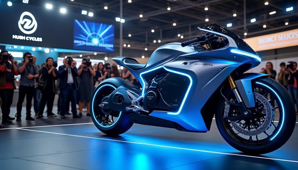 découvrez la nouvelle moto sportive électrique haut de gamme de hush cycles, présentée en avant-première aux préventes exclusives à l'eicma 2025. révolution technologique et performances exceptionnelles au rendez-vous.