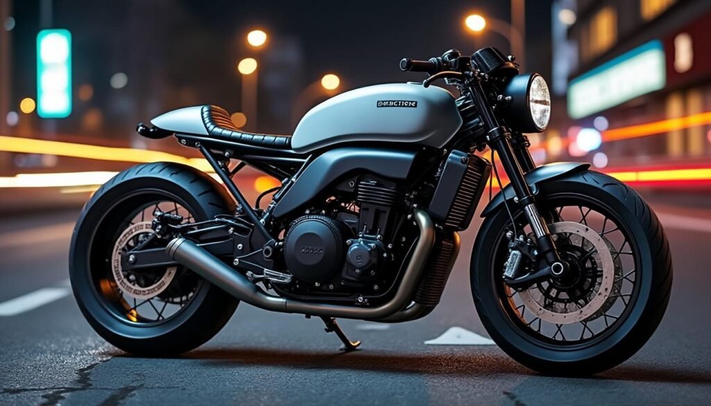 découvrez nuit par ben surain, une café racer électrique sur mesure récemment mise à jour et disponible à la vente. alliez design unique, performance et écologie avec cette moto d’exception.