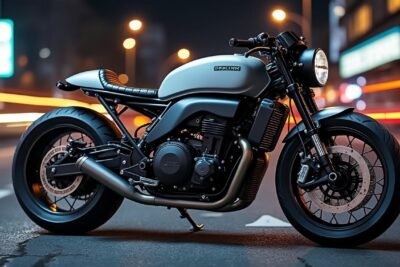 découvrez nuit par ben surain, une café racer électrique sur mesure récemment mise à jour et disponible à la vente. alliez design unique, performance et écologie avec cette moto d’exception.
