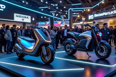 découvrez aura et spark, les nouveaux modèles de mobilité électrique présentés par nerva à l'eicma 2025, bénéficiant de la garantie byd pour une expérience innovante, fiable et durable.