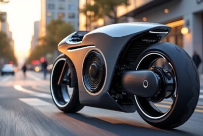 découvrez la verge ts pro 2025, la moto qui révolutionne l'ingénierie avec son design innovant en forme de 'donut'. performance et style réunis pour une expérience de conduite unique.