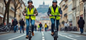 à lyon, le casque et le gilet réfléchissant deviennent obligatoires dès ce lundi pour les utilisateurs de trottinettes électriques.