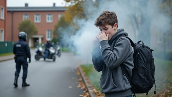 près de toulouse, un adolescent de 14 ans a été aspergé de gaz lacrymogène devant son lycée, dans une affaire liée à la convoitise de deux-roues.