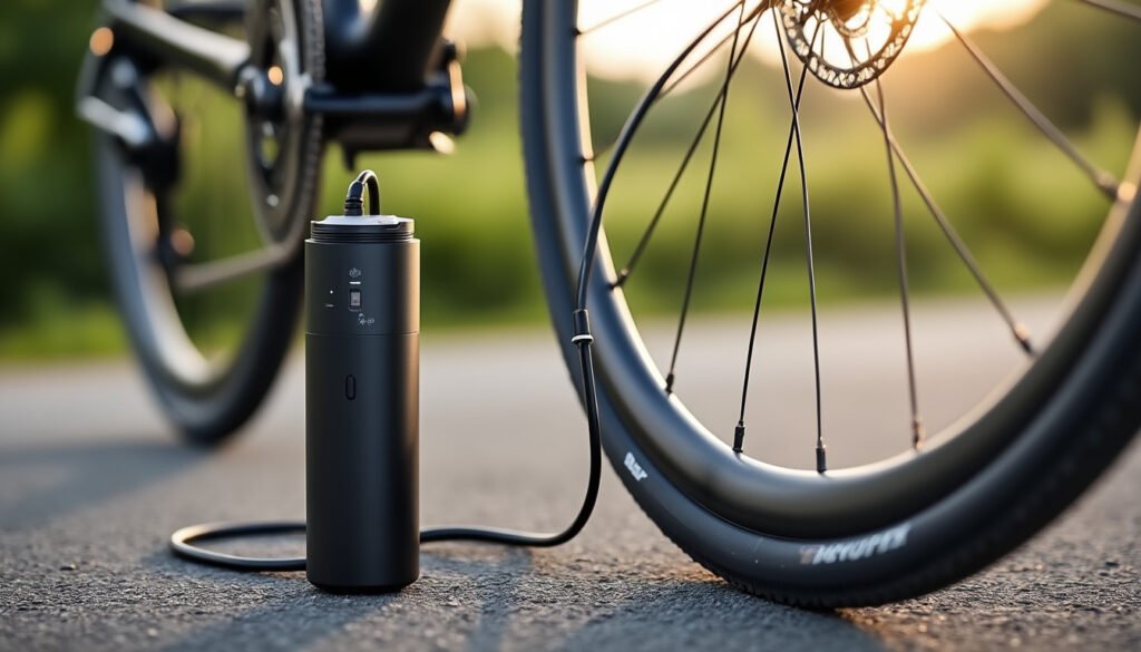découvrez cette pompe électrique compacte à moins de 30 € : un accessoire pratique pour gonfler vos pneus de vélo en 2026.