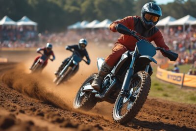 au motocross des nations, les motos électriques impressionnent par leur puissance et suscitent l’enthousiasme des pilotes comme du public.